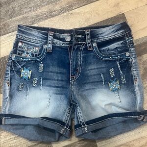 Grace in LA Embellished Jean Shorts